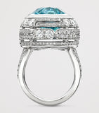 Boodles Play of Light cocktail ring with Paraiba and diamonds, UK version