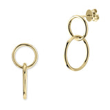 Costco UK 14ct Yellow Gold Interlocking Hoop Earrings- Buy online at McGrocer