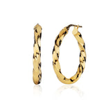 Costco UK 14ct Yellow Gold Twisted Hoop Earrings- Buy online at McGrocer