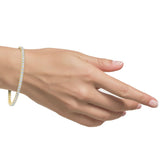 Costco 3ct diamond tennis bracelet round brilliant 18ct gold - British product