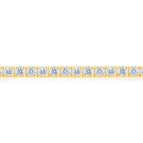 Costco 3ct diamond tennis bracelet round brilliant 18ct gold - British product