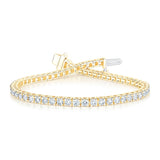 Costco 3ct diamond tennis bracelet round brilliant 18ct gold - British product