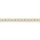 Costco 3ct diamond tennis bracelet round brilliant 18ct gold - British product