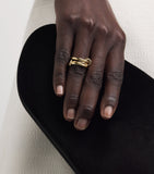 Spinelli Kilcollin Petite Yellow Gold Libra ring, UK version