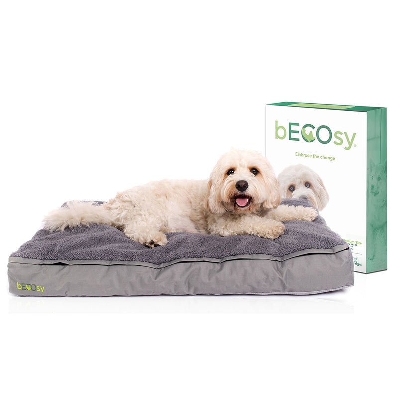 bECOsy medium orthopaedic pet bed with natural latex - British product