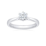 Costco diamond solitaire ring 0.50ct round brilliant size N, UK version
