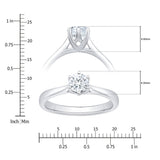 Costco diamond solitaire ring 0.50ct round brilliant size N, UK version
