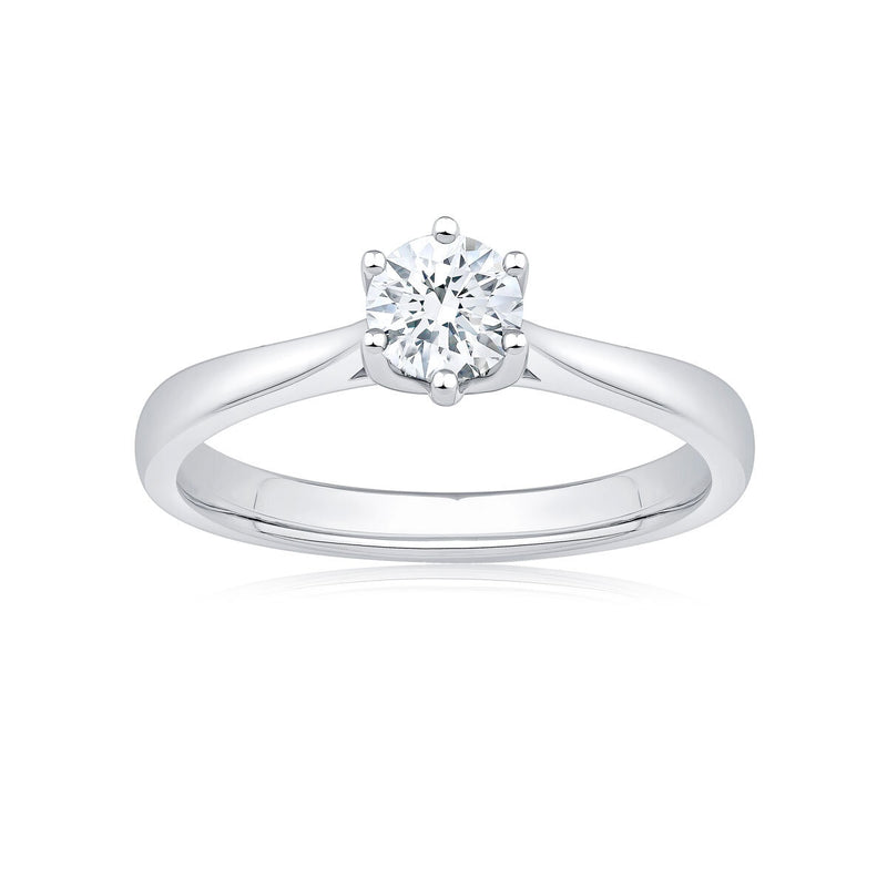Costco diamond solitaire ring 0.50ct round brilliant size N, UK version