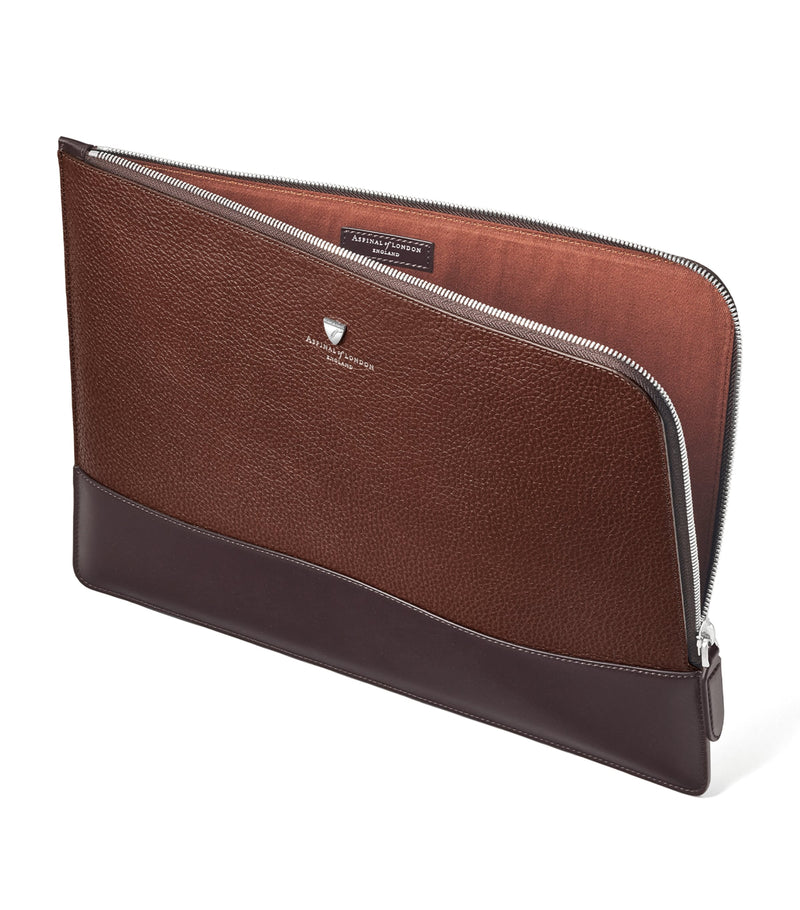 Aspinal Of London Mount Street leather laptop case - British product