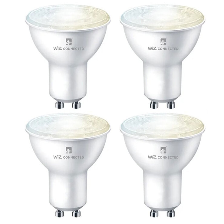 4lite WiZ white GU10 smart bulb 4 pack (British brand)