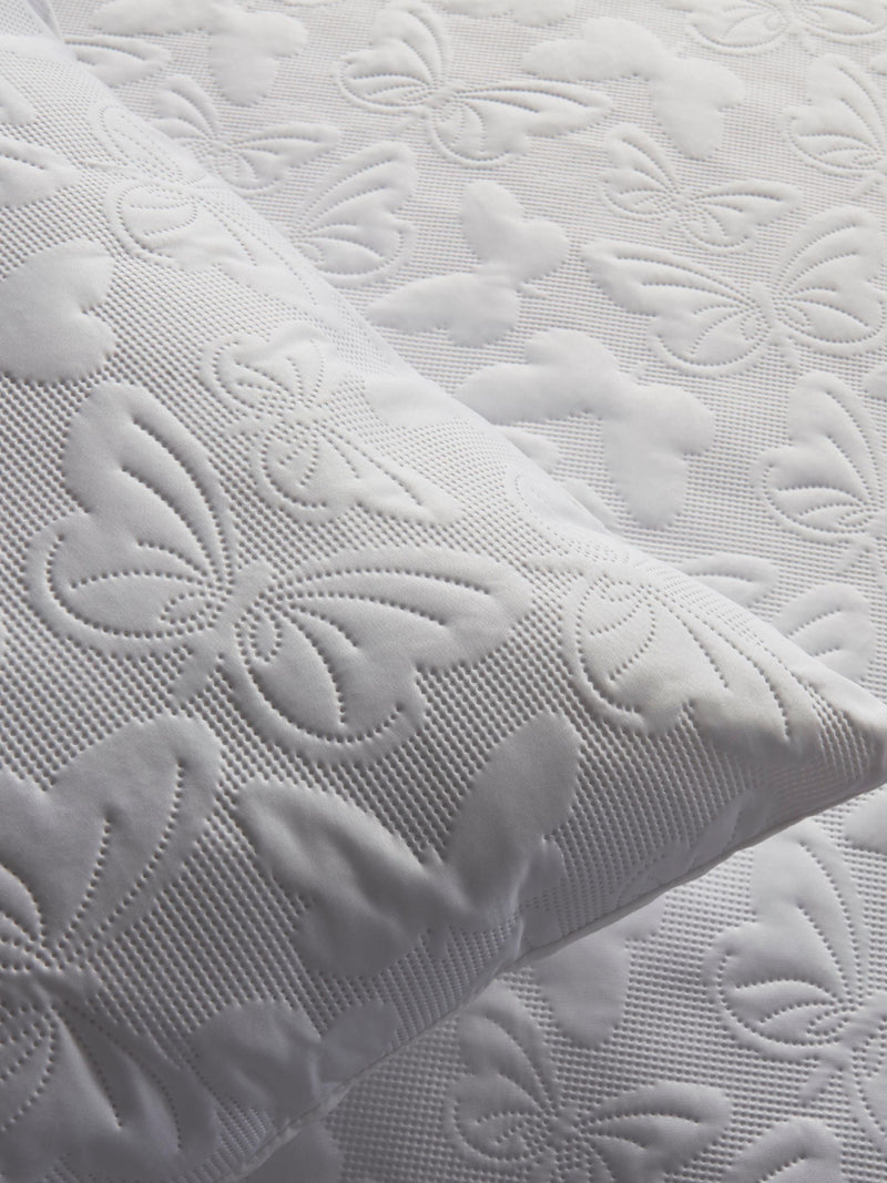 Serene White Butterfly Garden duvet cover set (British brand)