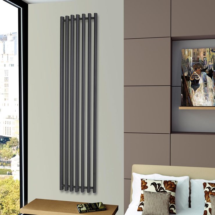 Ultraheat Trojan radiator in black 1760mm - British product