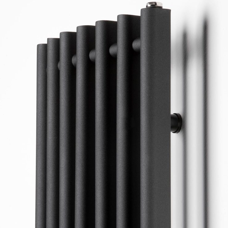 Ultraheat Trojan radiator in black 1760mm - British product