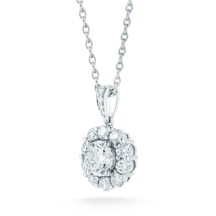 Costco 1.60ct round brilliant diamond pendant 14ct white gold - British product
