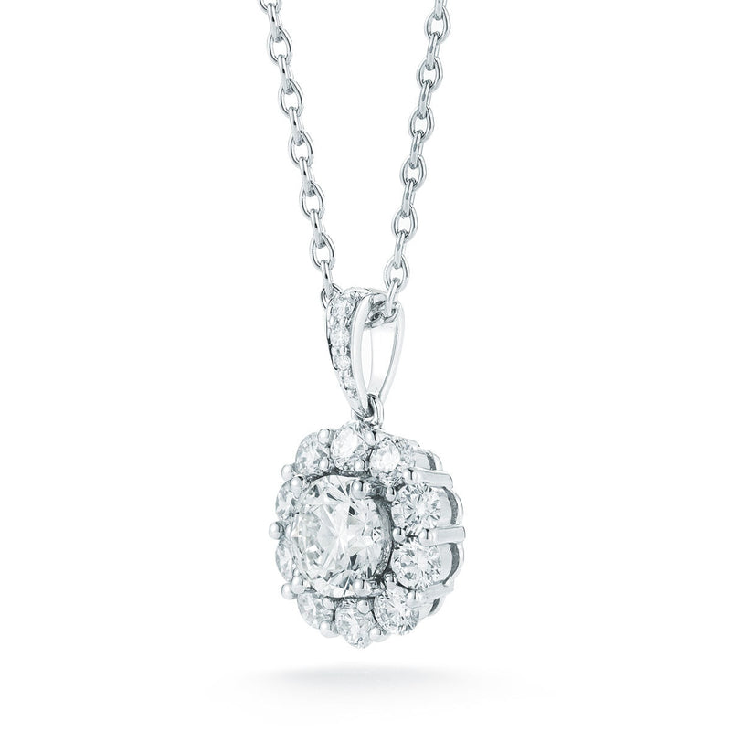 Costco 1.60ct round brilliant diamond pendant 14ct white gold - British product