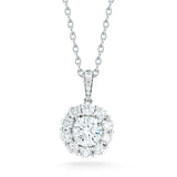Costco 1.60ct round brilliant diamond pendant 14ct white gold - British product