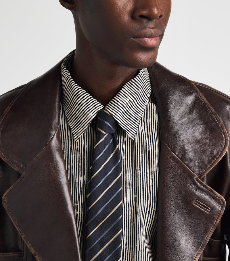 Emporio Armani silk stripe tie - British product