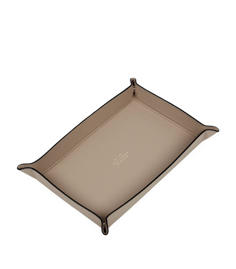 Smythson leather trinket tray small rectangular, UK version