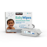 Costco UK Kirkland Signature Tencel Baby Wipes 9 x 100 Pack- Buy online at McGrocer
