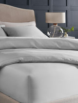 Silver Grey Luxe Cotton Extra Deep Fitted Bed Sheet 300 Thread Count
