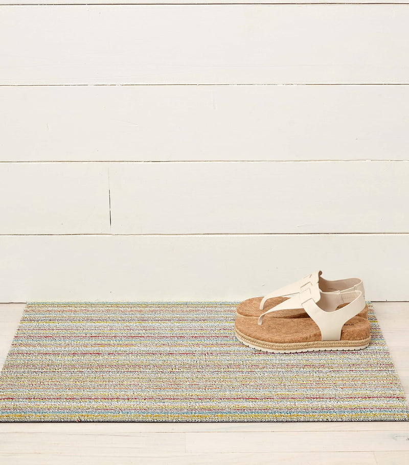 Chilewich Skinny Stripe Shag Doormat 46cm x 71cm - British product