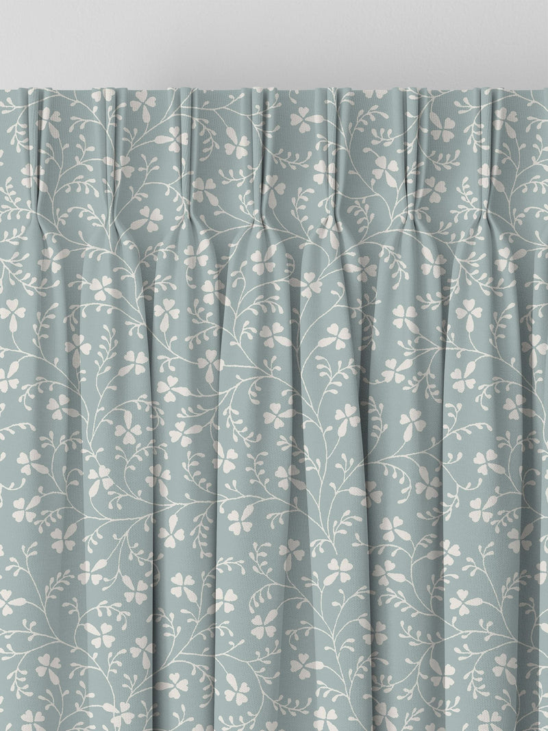 Laura Ashley duck egg campion made to measure curtains - British product