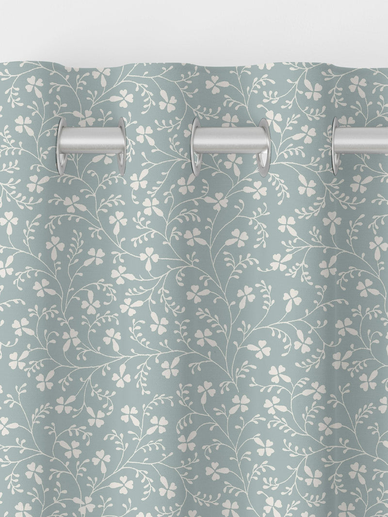 Laura Ashley duck egg campion made to measure curtains - British product