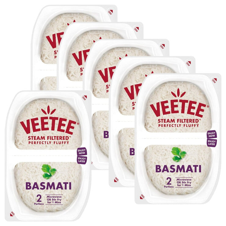 VeeTee Easy Basmati Rice 6 x 2 x 125g (British brand)