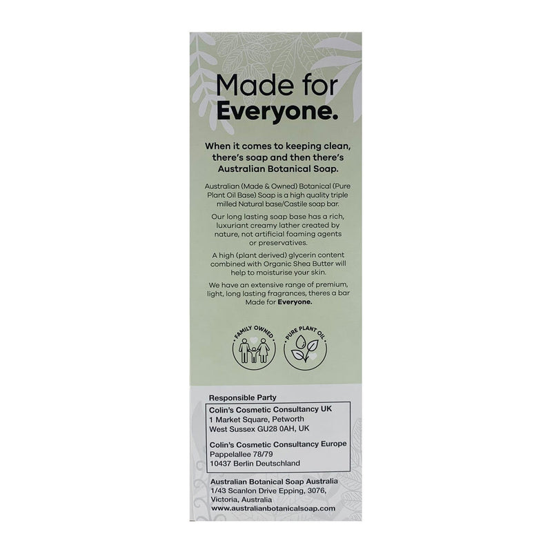 Australian Botanical Soap Lemongrass & Lemon Myrtle 8 pack - British product