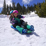 Sno-Storm 48 inch foam snowboard sled with tow rope, imported from the UK