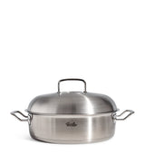 Harrods Fissler Original-Profi Round Roaster with High-Dome Lid Casserole Dish 28cm- Buy online at McGrocer