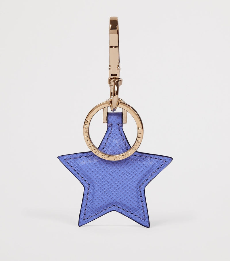 Smythson Panama Leather Star Keyring (British brand)