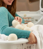 Gleener XL wool dryer balls set of 6 for laundry, UK version