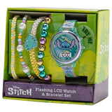 Disney Stitch digital watch and bracelet set, UK version