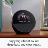 Amazon Echo Spot 2024 smart alarm clock black, imported from the UK