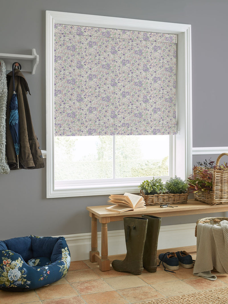Laura Ashley Lavender Rowena roman blinds (British brand)