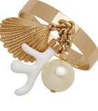 Joanna Buchanan coral shell napkin rings set 4 - British product