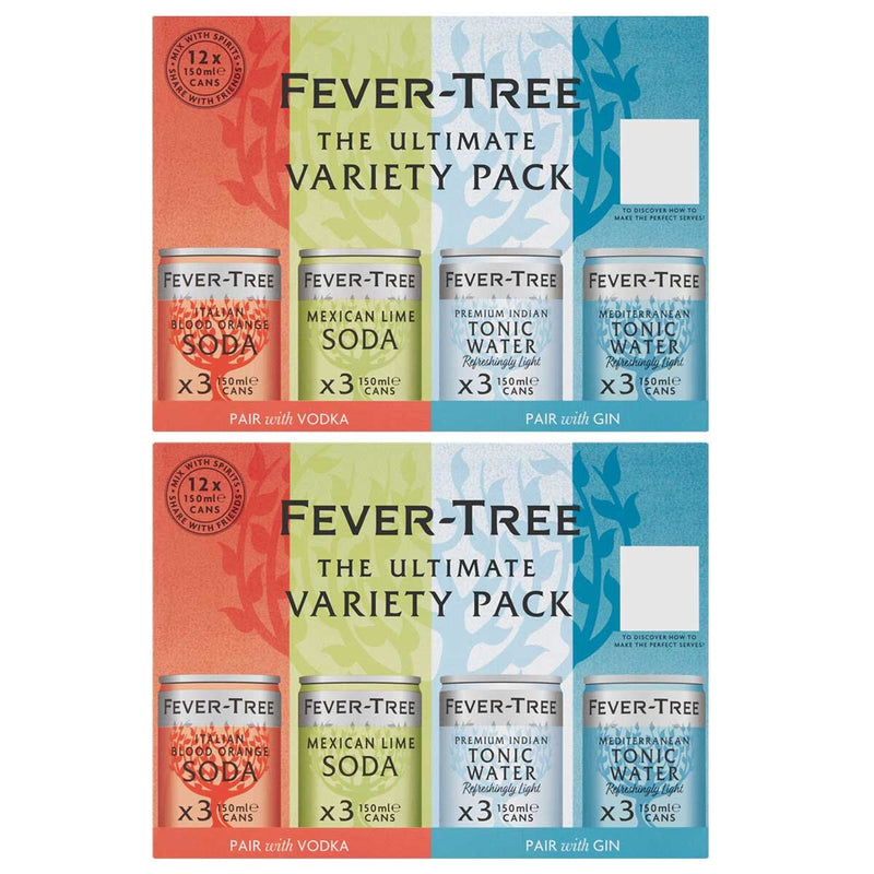 Fever-Tree Variety Pack mixers 2 x 12 x 150ml - British product