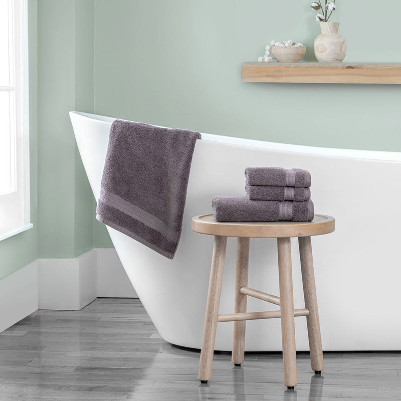Grandeur purple bath towel 2 pack 76x147cm - British product