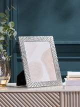 Next Silver Geometric Photo Frame 3D Metallic Frame- Buy online at McGrocer