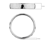 Costco hammered platinum wedding ring 5.0mm, UK version
