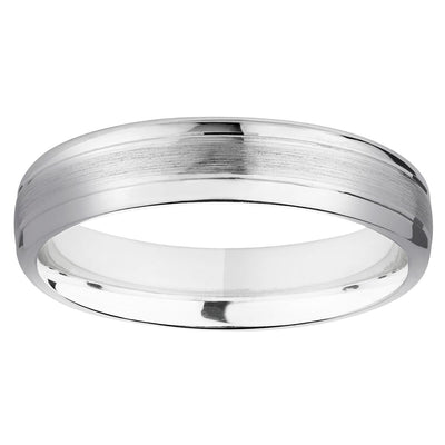 Costco UK Luxury Court Platinum Wedding Ring, Satin & Polished Finish, 5.0mm Width- Buy online at McGrocer