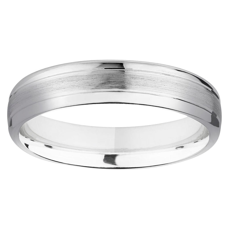 Costco platinum wedding ring luxury court satin polished 5.0mm (British brand)