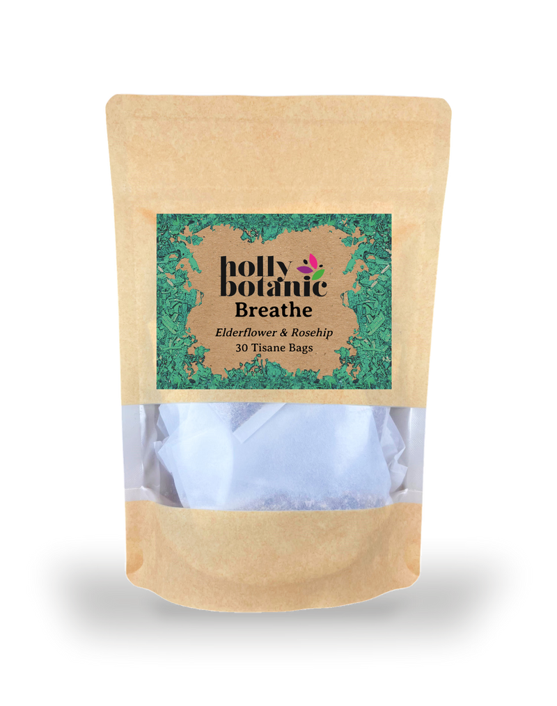 Holly Botanic Breathe Tisane elderflower rosehip 30 tea bags, UK version