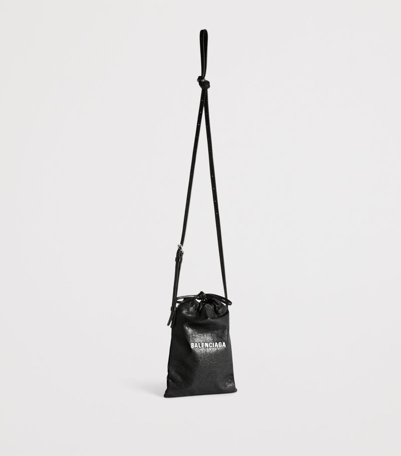 Balenciaga leather shopper phone holder - British product