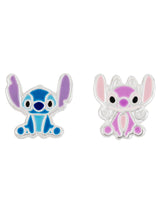 Next Peers Hardy Disney Lilo and Stitch Sterling Silver Enamel Stamp Stud Earrings- Buy online at McGrocer