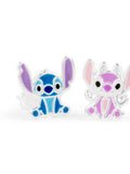 Peers Hardy Disney Lilo Stitch silver enamel earrings, UK version