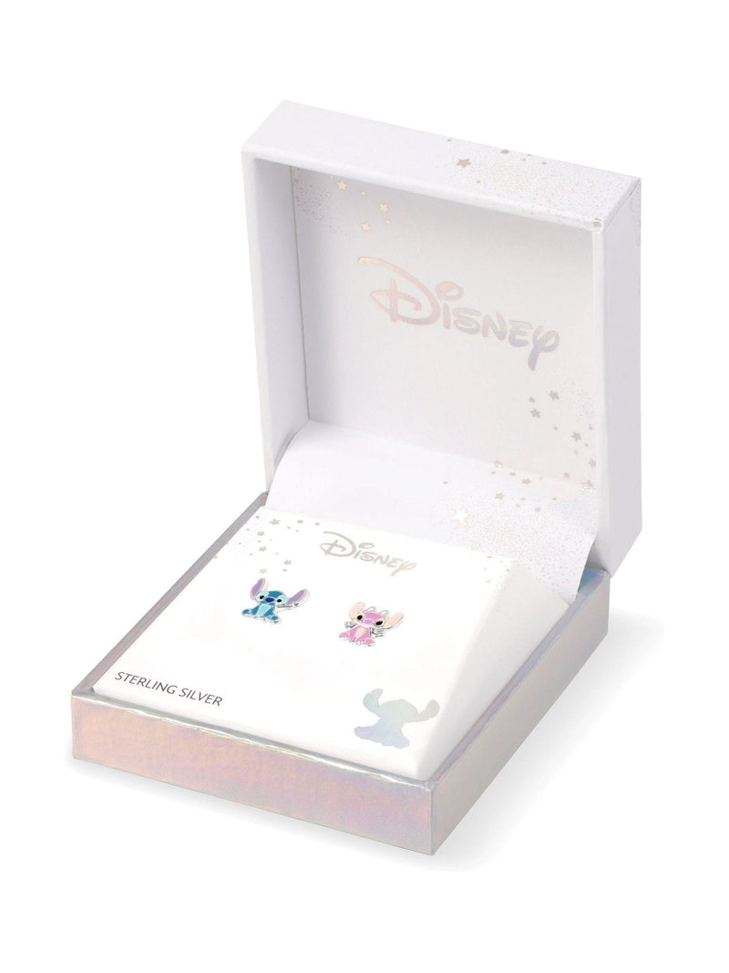 Peers Hardy Disney Lilo Stitch silver enamel earrings, UK version