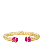 Halcyon Days gold-plated Minoan Torque open bangle 6cm width, imported from the UK
