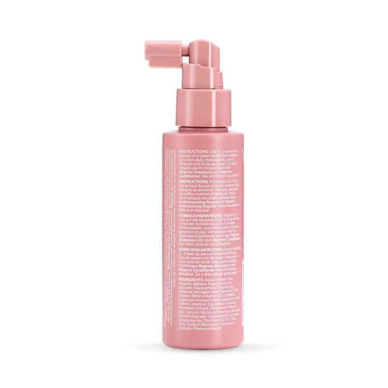 Regrow Women's Hair Tonic 100ml bottle, imported from the UK